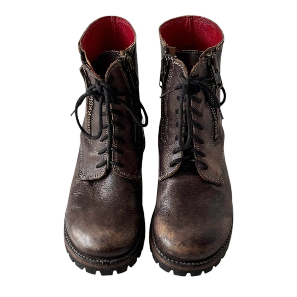 Bed Stu Distressed Brown Ankle Boots - Picture 7 of 12